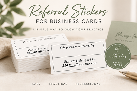 Referral Stickers for Business Cards